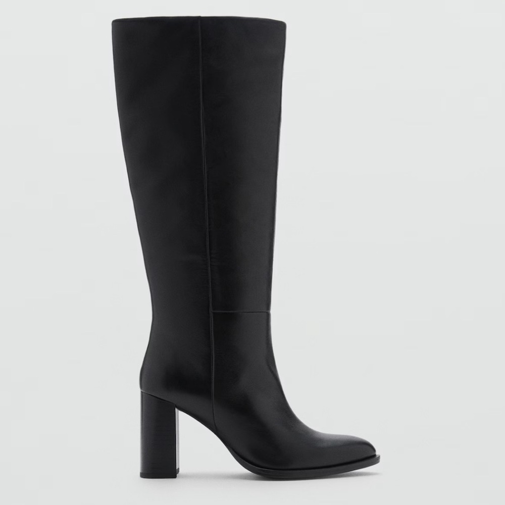 Mango Black Over the Knee Boots - Picture 2 of 8